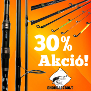 Raktrkisprs 30% kedvezmny minden horgszbotra csak a kszlet erejig!