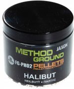  Jaxon Method Ground Pellets Halibut  Frt Horog  Pellet 8mm 100g