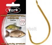  York Professional Beta Keszegez Horog 2-es mretben 10db/csomag  Gold